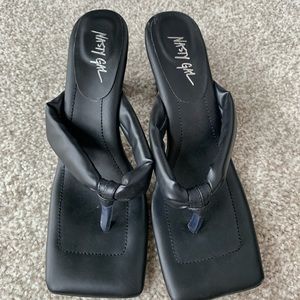 Square Toed, Sandal Heel